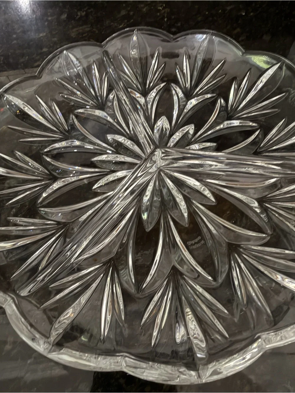 Marquis by Waterford Canterbury Crystal 3-Part Relish Serving Dish